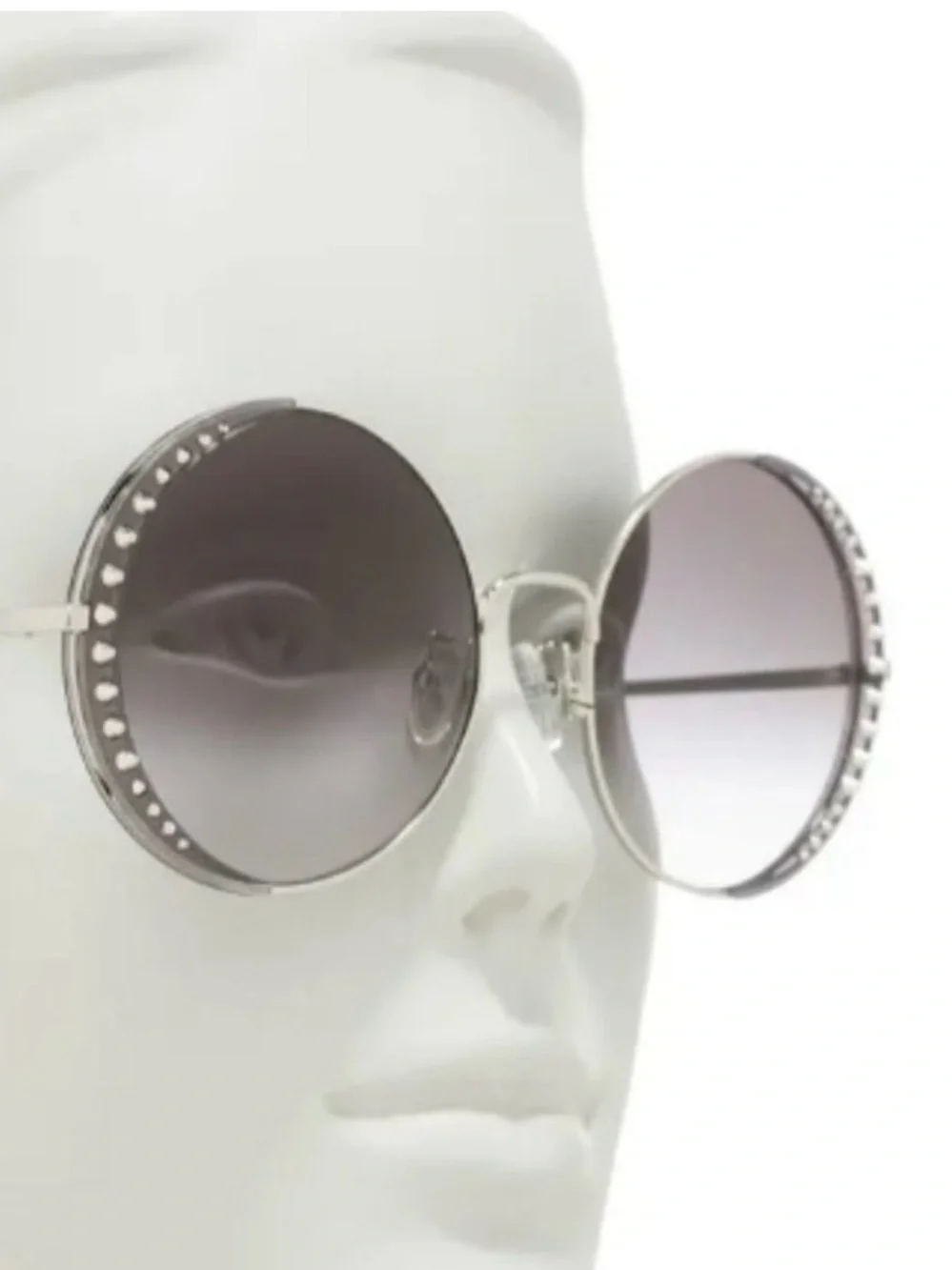 ALEXANDER MCQUEEN 57mm Round Spike Sunglasses - New Condition